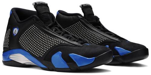 Supreme X Air Jordan 14 Black Varsity Royal