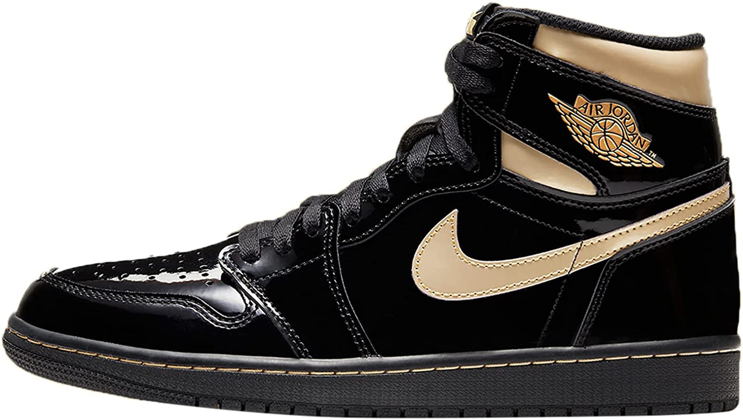 Air Jordan 1 Retro High OG GS Black Metallic Gold