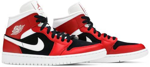 Air Jordan 1 Mid Womens Gym Red Black