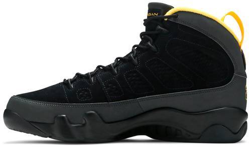 Air Jordan 9 Retro Dark Charcoal University Gold