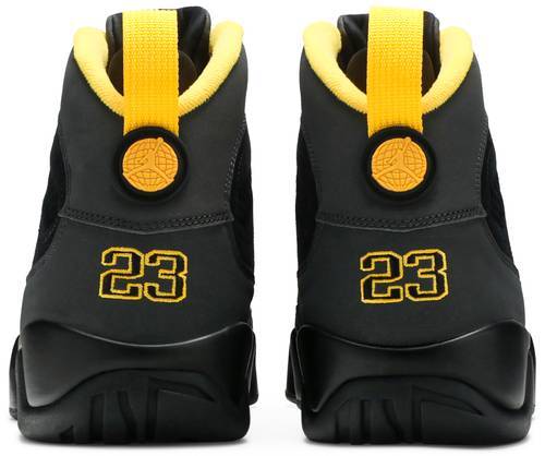 Air Jordan 9 Retro Dark Charcoal University Gold