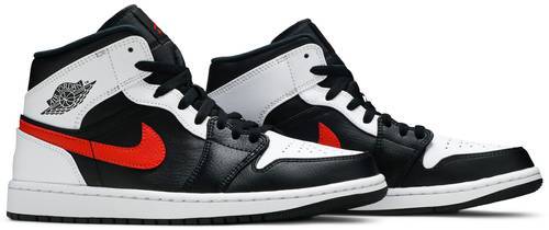 Air Jordan 1 Mid Black Chile Red White