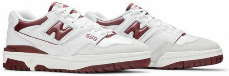 New Balance 550 White Burgundy