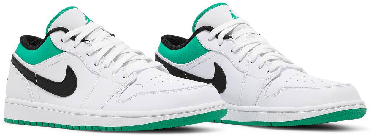 Air Jordan 1 Low White Lucky Green