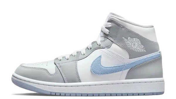 Air Jordan 1 Mid Grey Blue Womens