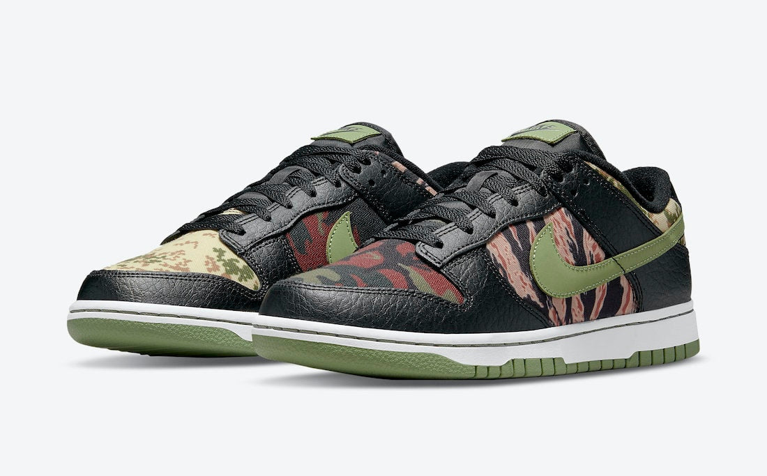 Dunk Low SE Black Multi-Camo