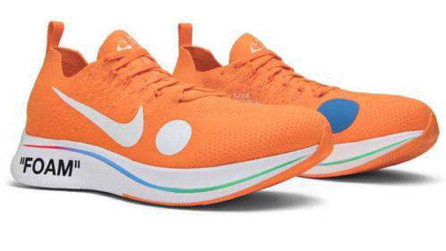 Zoom Fly Mercurial Flyknit Total Orange x Off White