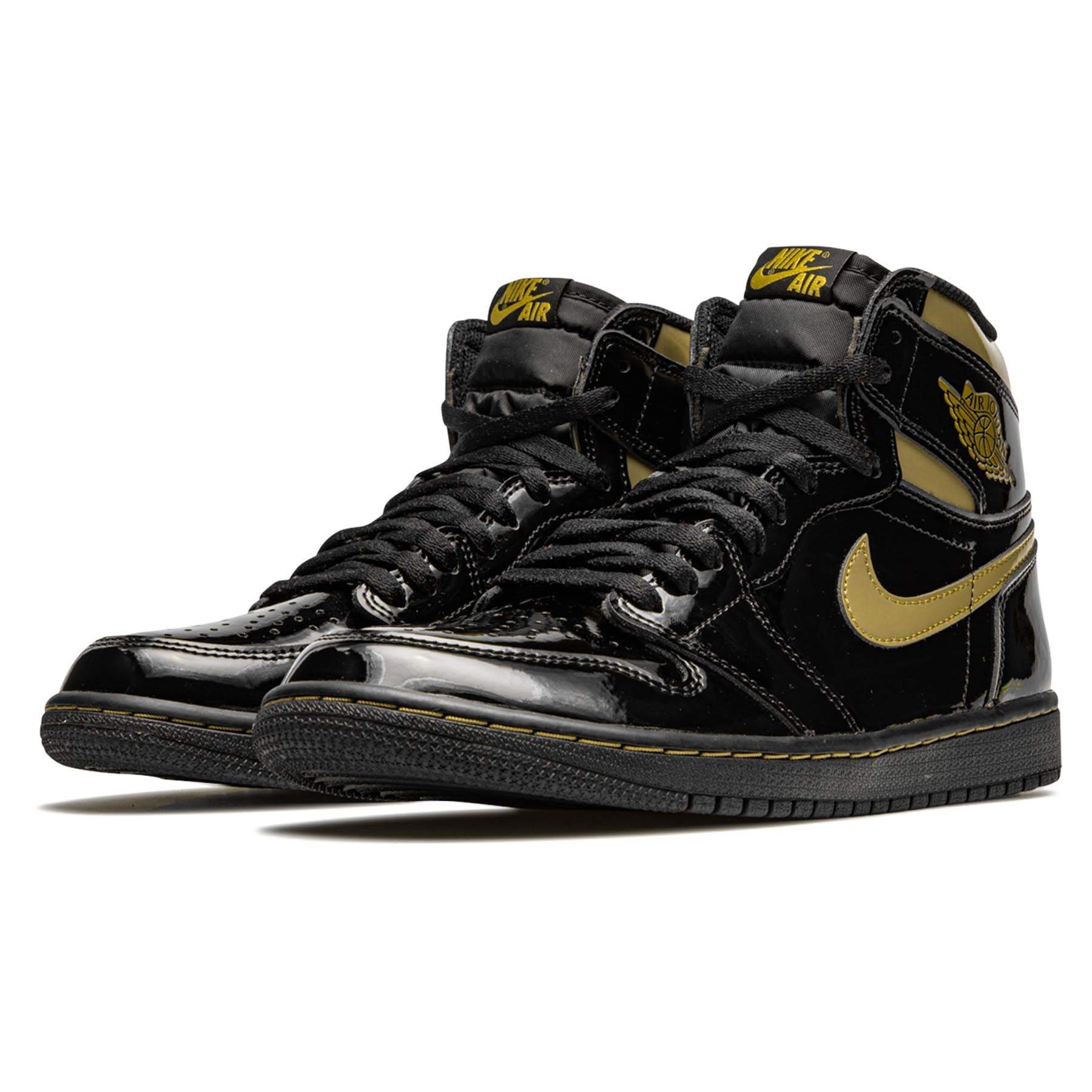Air Jordan 1 Retro High OG GS Black Metallic Gold